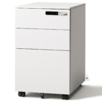 Topika - Lockable Drawer File Cabinet With Mobile Pedestal, 3 Steel Drawers