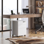 Topika - Lockable Drawer File Cabinet With Mobile Pedestal, 3 Steel Drawers - Image 2