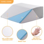 Topika - Wedge Pillows for Behind Knees, Leg Elevating Pillow for Surgery