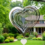 Topika Stainless Steel Heart Reflective Bird Repeller