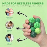 Topika 8 Silicone Magnetic Fidget Balls, Sensory Stress Relief Stim Toys