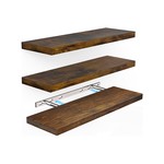 Topika Wood Wall Shelves Floating for Decor & Storage, 3pcs Wall Shelveing