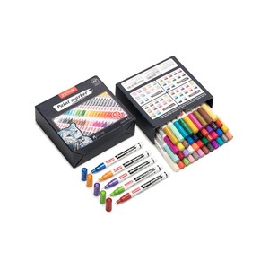 ZEYAR - 48-Colour Oil-Based Paint Marker Pen Set, 0.7mm Extra Fine Tip