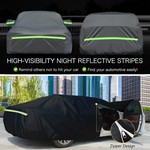 TopikaAuto 10-Layer Car Cover Waterproof All Weather SUV Hatchback Sedan