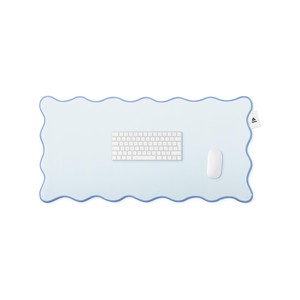 Topika - Blue Mousepad, 80X40Cm Desk Mat, Waterproof Fabric, Non-Slip Base