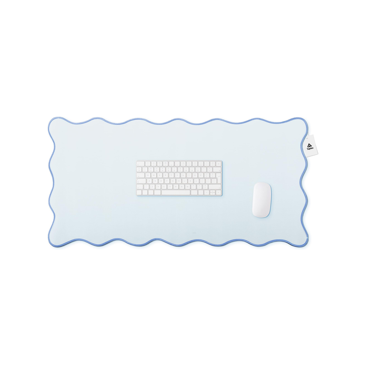 Topika - Blue Mousepad, 80X40Cm Desk Mat, Waterproof Fabric, Non-Slip Base Topika - Blue Mousepad, 80X40Cm Desk Mat, Waterproof Fabric, Non-Slip Base