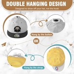 Topika - Hat Hooks For Wall, Cap Hooks And Caps Hanger Set, 16 Pcs