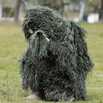Topika Adult Ghillie Suit 6 Piece Set, 3D Leafy Green Camo Hunting Apparel