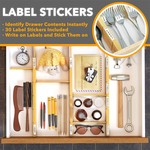 Topika Bamboo Drawer Divider Adjustable Expandable Drawer Devider Organiser