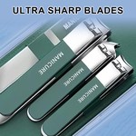 Topika - Nail Clippers Set, 10pcs Stainless Steel Large Nail Clippers Kit