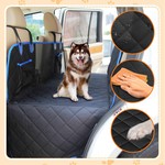 Topika - Dog Car Seat Cover for Back Seat,Hard Bottom Dog Back Seat Hammock