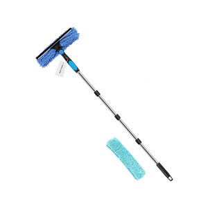 Topika - Window Squeegee Cleaner Tool 176cm with 3-in-1 Cleaning Heads