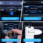 Topika Bluetooth FM Car Charger, Bluetooth Adapter For Car, Hands-Free Kit