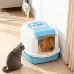 Topika Hooded Cat Litter Box with Litter Scoop, Fully Enclosed, Leak-Proof