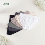 Lekkon 3/6 Pack Seamless Bikini Panties for Women No-Show Ribbed Underwear