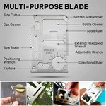 Topika Tactical Knife Folding Knive Pocket Knife For Men, LED Fire Starter