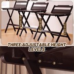 Topika - Bamboo Wooden Folding Table, Portable Desk For Home And Study