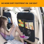 TopikaAuto - 2 Pack Car Organizer Kick Mats, Waterproof Back Seat Protector
