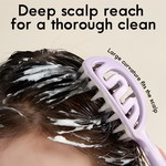 Topika - Curved Vented Scalp Scrubber, Scalp Massager Shampoo Brush