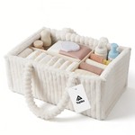 Topika Baby Diaper Caddy, Diaper Caddy Organizer, Diaper Organizer White