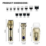 Topika 3-in-1 Trimmer & Shaver Kit, Professional Hair Clippers for Men