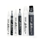 ZEYAR - (6 Pack) Black & White Acrylic Paint Pen Set for Multi-Surface Art