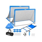 Topika Soccer Goal Set: Portable Fold-Up Training Goals (1.2 x 0.9 m)