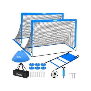 Topika Soccer Goal Set: Portable Fold-Up Training Goals (1.2 x 0.9 m)