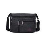 High Capacity Retro Canvas Shoulder Bag Crossbody Handbag for Men - 31cm