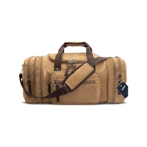Topika Canvas Duffle Bag for Travel, 50L Expandable Weekend Duffels