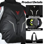 Motocentric Motorcycle Reflective Backpack, Helmet Backpacks Waterproof
