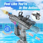Topika Electric Water Gun & Fire Light Effects, 800ML Water Gun for Kids
