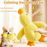TopikaPet -Durable Yellow Duck Dog Toy for Aggressive Chewers with Squeaker