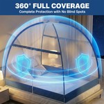 Topika Folding Fiberglass Mosquito Net Tent Three-way zipper for Baby Adult