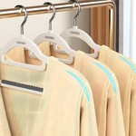 TopikaHome-50/30-Non-Slip Padded Clothes Hangers-Heavy Duty & Space-Saving