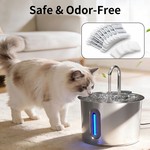 Topika Cat Water Fountain Filter Replacement 8 Filters & 4 Sponges