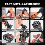 Topika - Cordless Pressure Washer 21V Car Washing Water Gun 2.2MPa