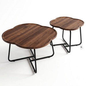 Topika - Clover Nesting Coffee Table Set Modern Lounge Tables 2 Finish