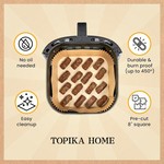 Topika 200 Pcs Air Fryer Liners Square Non-Stick Airfryer Liner Disposable