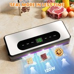 Topika Food Vacuum Sealer Machine With UV Light And Built-In Cutter