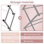 Topika 3-Tier Expandable Steel Clothes Rack & Foldable for Small Spaces