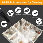 Topika Handheld Steam Cleaner for Home, Carpet, and Car - 12pcs Accessories