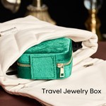 Topika Mini Jewellery Box & Portable Earring Box, Mirror, Metal Zipper