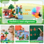 Topika 150 Piece Magnetic Blocks, Magnetic Building Cubes for Kids 3 Years+
