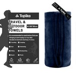 Topika Quick Dry Microfiber Towel, 180x80cm Super Absorbent All-Season Use