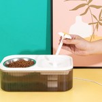 Topika 2in1 Pet/Cat/Dog Large Capacity Food Feeder and Water Dispenser