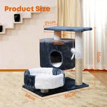 Cat Tree Tower, Play House for Kitten Scratching Post and Tree