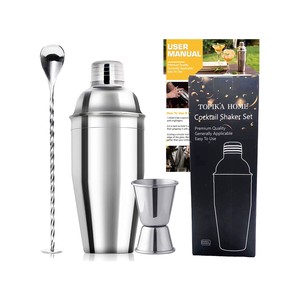 Topika - Cocktail Shaker Set, Drink Mixer & Bartender Kit for Home Bars