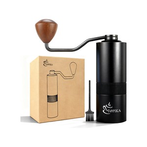 Topika - Coffee Hand Grinder Manual Burr, Portable Travel Espresso Mill
