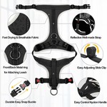 Topika No Pull Dog Harness Easy Walk Harness with Leash for Large Dogs